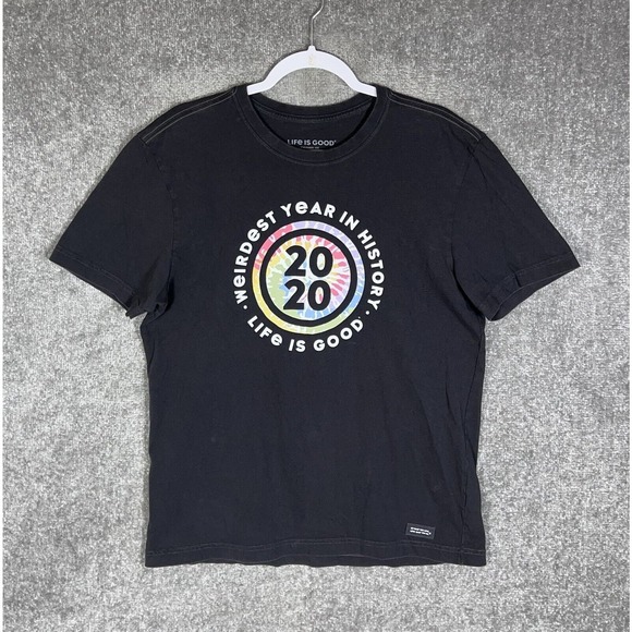 Life Is Good 2020 Weirdest Year in History Crusher Tee Shirt Mens Size Medium - Picture 1 of 8